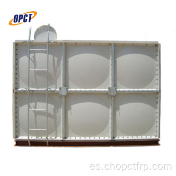 Tanque de almacenamiento de agua rectangular de panel prensado GRP